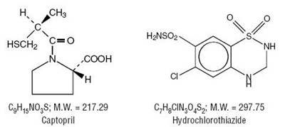 Image Of Captopril Chemical Structure (Chemical Structure 1)